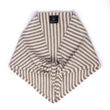 Oat Stripe Triangle Scarf