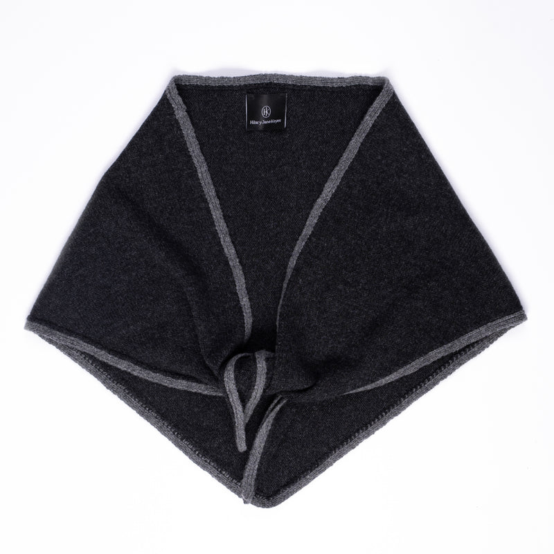 Charcoal Triangle Scarf