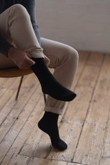 Black Merino Dress Sock