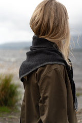 Charcoal Triangle Scarf