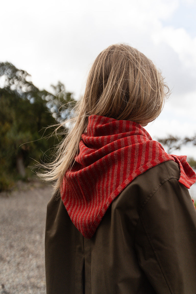 Cinder Stripe Triangle Scarf