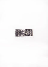 Charcoal Houndstooth Headband