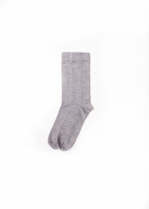 Grey Merino Dress Sock
