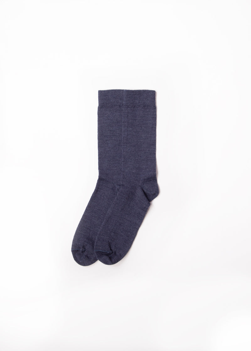 Navy Merino Dress Sock