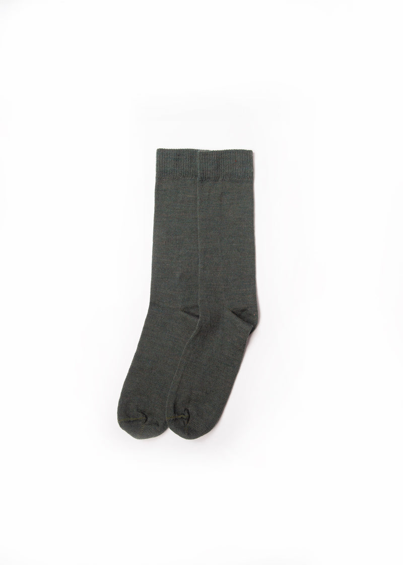 Olive Merino Dress Sock