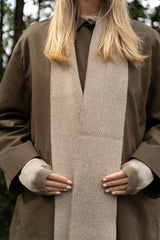 Herringbone Wristwarmers Oat