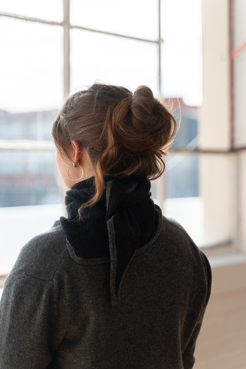 Charcoal Triangle Scarf