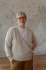 Linnhe Wrap Cardigan Swansdown