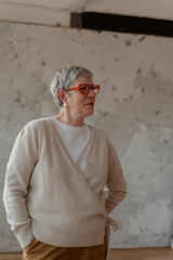 Linnhe Wrap Cardigan Swansdown