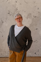 Linnhe Wrap Cardigan Slate