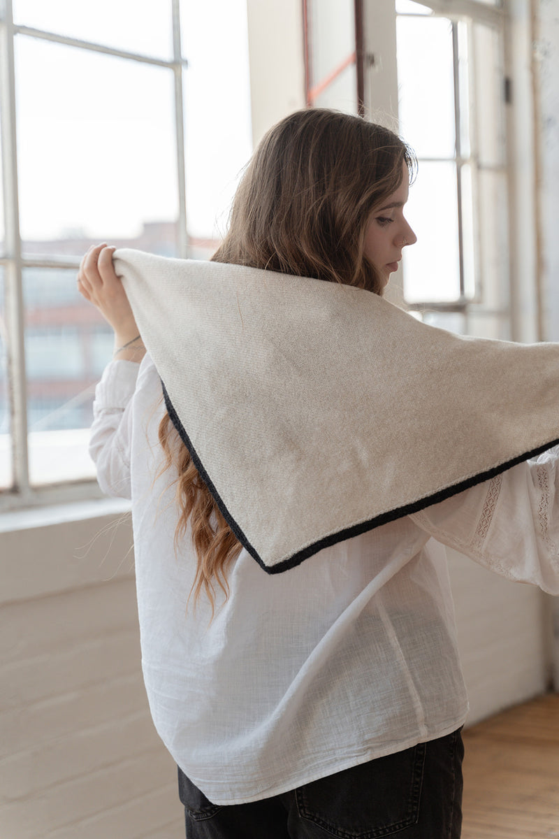 Swansdown Triangle Scarf