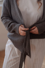 Linnhe Wrap Cardigan Slate