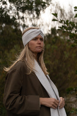 Herringbone Skinny Scarf Nuage