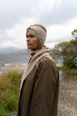 Houndstooth Skinny Scarf Oat