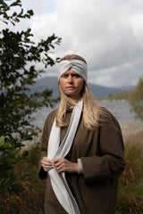 Herringbone Skinny Scarf Nuage
